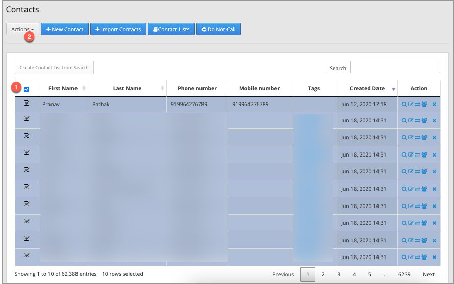 Deleting Contacts and Contact Lists – CallHub Customer Support
